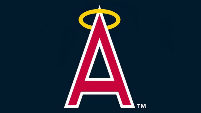 California Angels Halo-ed A logo 1972-1988