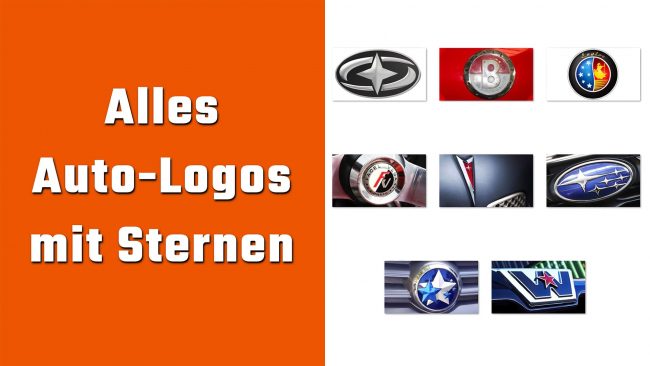 Alles Auto-Logos mit Sternen