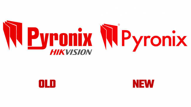 Pyronix Altes und Neues Logo (Geschichte)