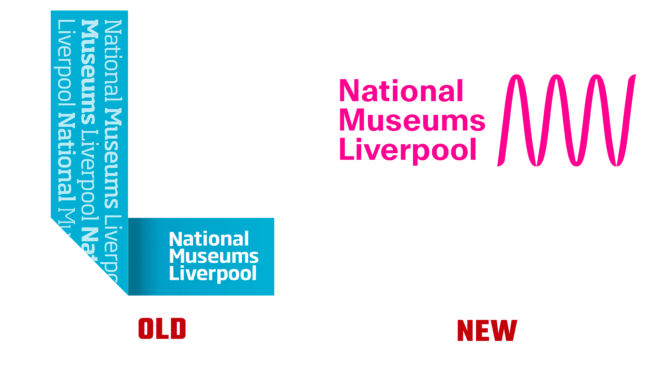 National Museums Liverpool Altes und Neues Logo (Geschichte)