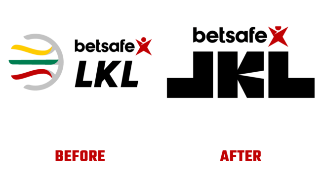 Betsafe LKL Vorher und Nachher Logo (Geschichte)