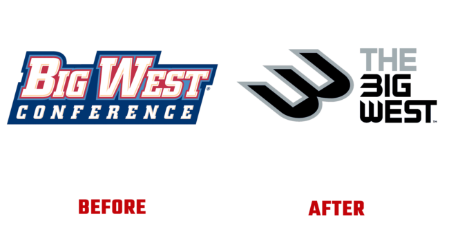 Big West Conference Vor und Nach Logo (Geschichte)