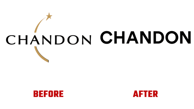 Chandon Vorher und Nachher Logo (Geschichte)