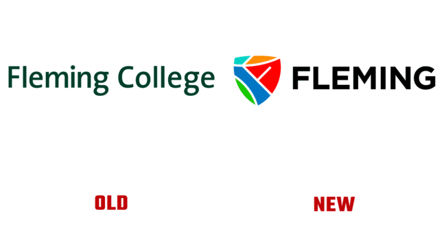 Fleming College Alte und Neue Logo (Geschichte)