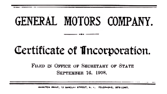 General Motors Logo 1908-1938