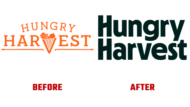 Hungry Harvest Vorher und Nachher Logo (Geschichte)