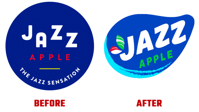 Jazz Apple Vor und Nach Logo (Geschichte)