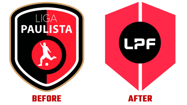 Liga Paulista de Futsal Vorher und Nachher Logo (Geschichte)