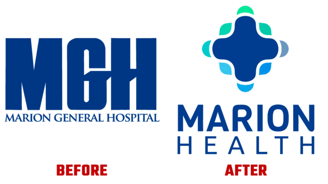 Marion Health Vorher und Nachher Logo (Geschichte)