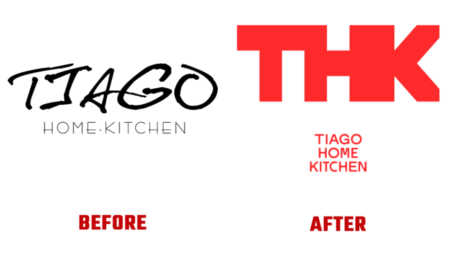 Tiago Home Kitchen Vor und Nach Logo (Geschichte)