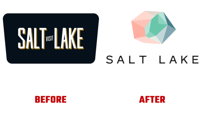 Visit Salt Lake Vorher und Nachher Logo (Geschichte)