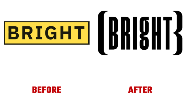 Bright Vorher und Nachher Logo (Geschichte)