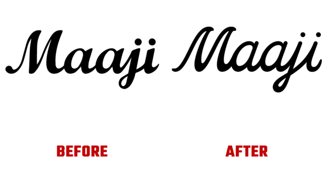 Maaji Vor und Nach Logo (Geschichte)