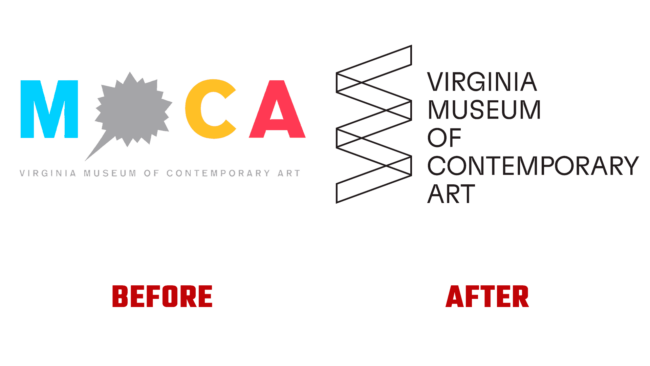 Virginia Museum of Contemporary Art Vorher und Nachher Logo (Geschichte)
