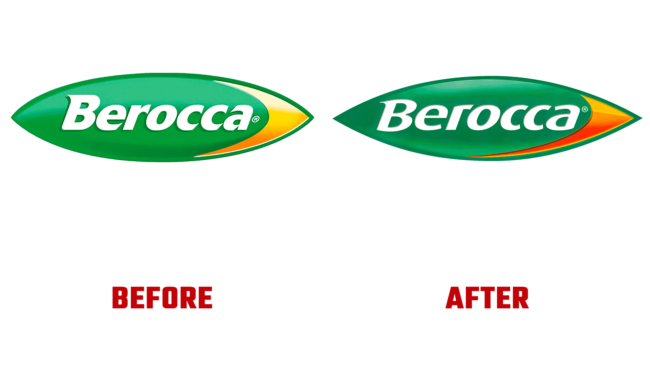 Berocca Vorher und Nachher Logo (Geschichte)