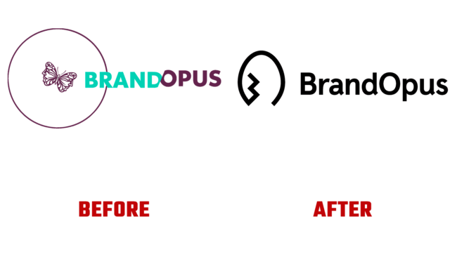 BrandOpus Vorher und Nachher Logo (Geschichte)