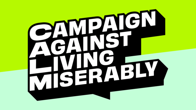 Campaign Against Living Miserably (CALM) Neues Logo