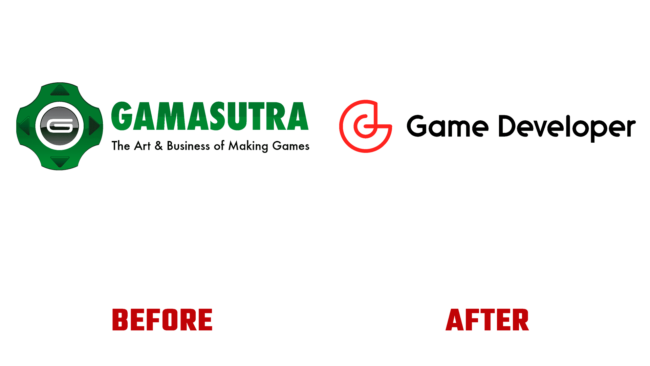 Game Developer Vorher und Nachher Logo (Geschichte)