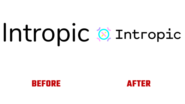 Intropic Vorher und Nachher Logo (Geschichte)