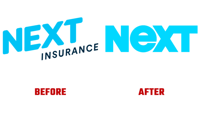 Next Insurance Vorher und Nachher Logo (Geschichte)