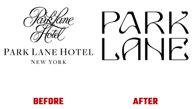 Park Lane Vorher und Nachher Logo (Geschichte)