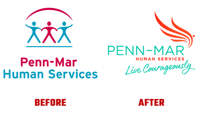 Penn-Mar Human Services Vorher und Nachher Logo (Geschichte)