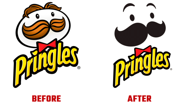 Pringles Vorher und Nachher Logo (Geschichte)