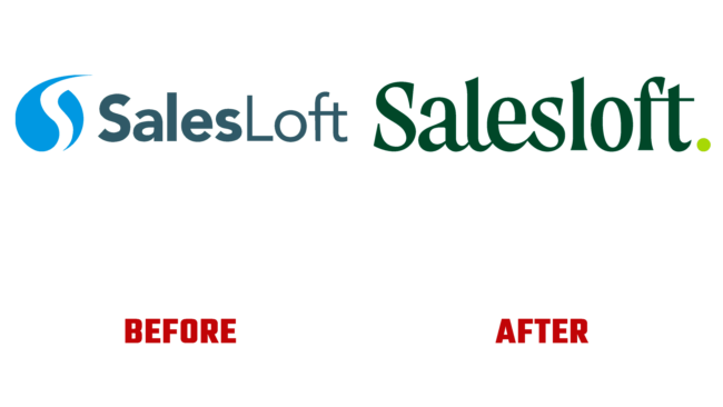 Salesloft Vorher und Nachher Logo (Geschichte)