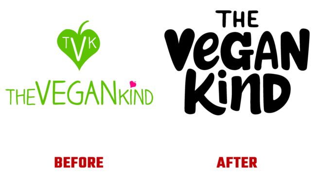 The Vegan Kind Vorher und Nachher Logo (Geschichte)