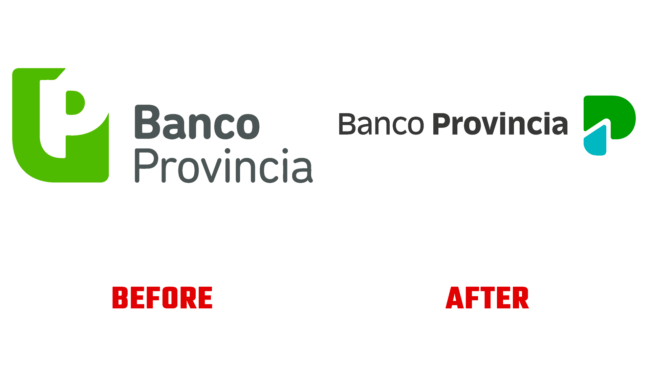 Banco Provincia Vorher und Nachher Logo (Geschichte)
