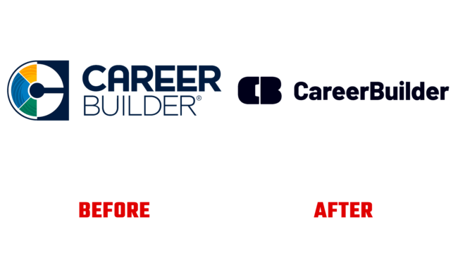 CareerBuilder Vorher und Nachher Logo (Geschichte)