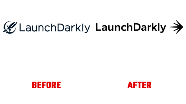 LaunchDarkly Vorher und Nachher Logo (Geschichte)