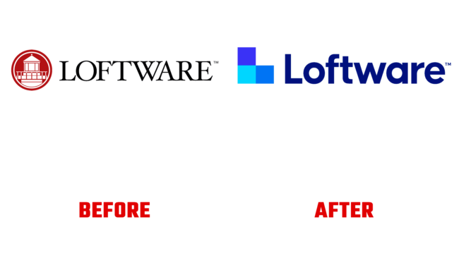 Loftware Vorher und Nachher Logo (Geschichte)