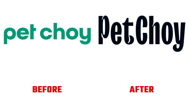 PetChoy Vorher und Nachher Logo (Geschichte)