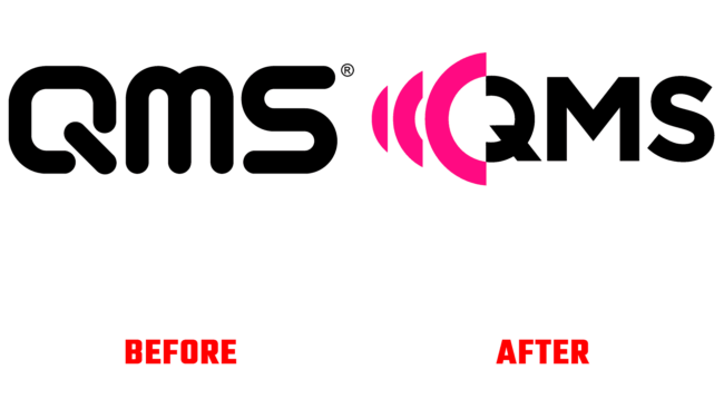 QMS Vorher und Nachher Logo (Geschichte)