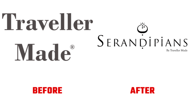 Serandipians Vorher und Nachher Logo (Geschichte)