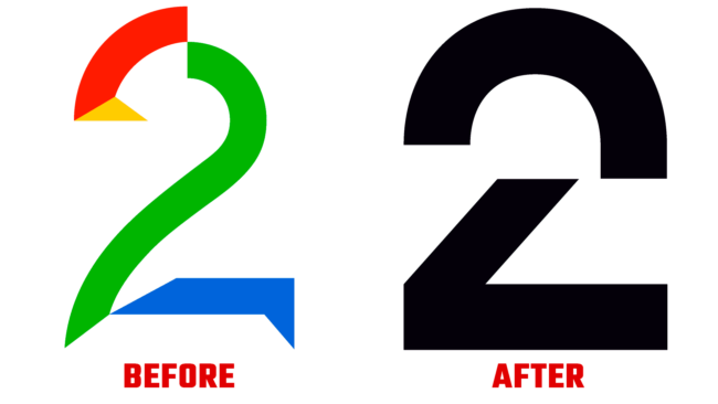 TV 2 (Norway) Vorher und Nachher Logo (Geschichte)