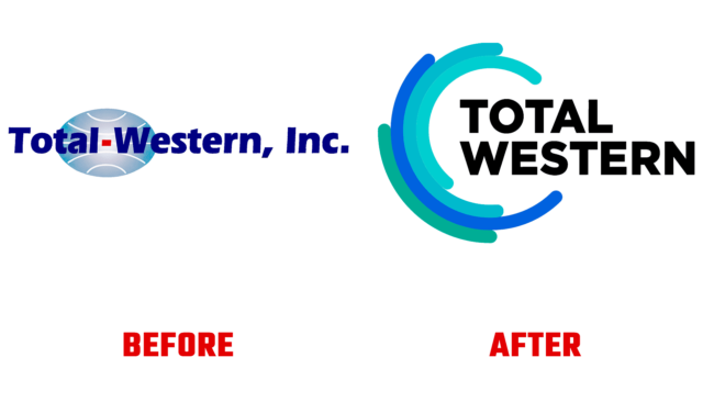 Total-Western Vorher und Nachher Logo (Geschichte)