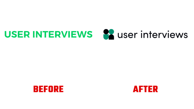 User Interviews Vorher und Nachher Logo (Geschichte)