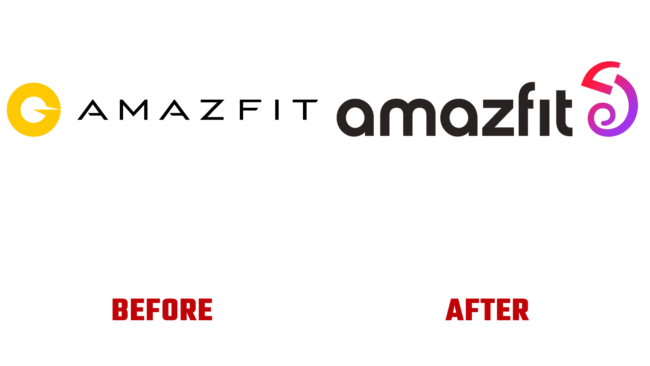 Amazfit Vorher und Nachher Logo (Geschichte)
