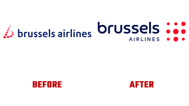 Brussels Airlines Vorher und Nachher Logo (Geschichte)