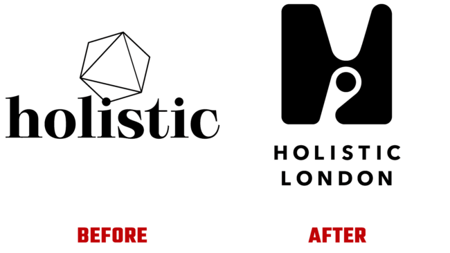 Holistic London Vorher und Nachher Logo (Geschichte)