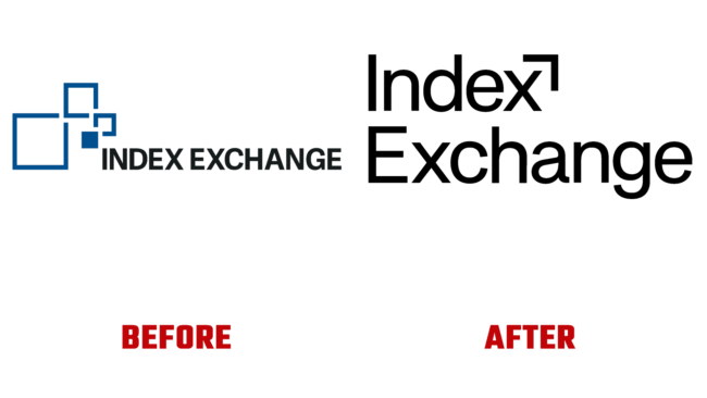 Index Exchange Vorher und Nachher Logo (Geschichte)