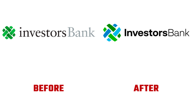 Investors Bank Vorher und Nachher Logo (Geschichte)