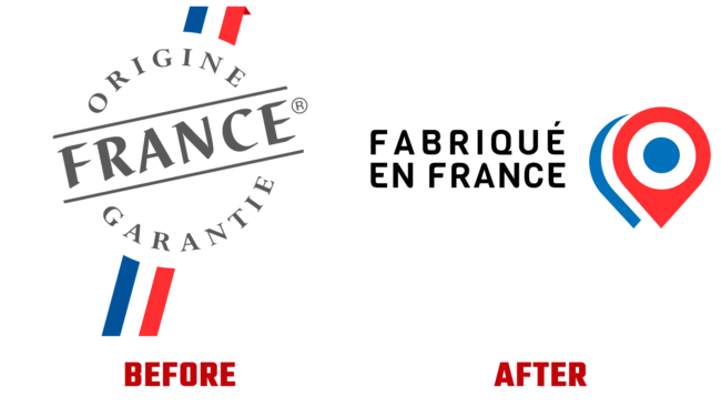 Made in France Vorher und Nachher Logo (Geschichte)