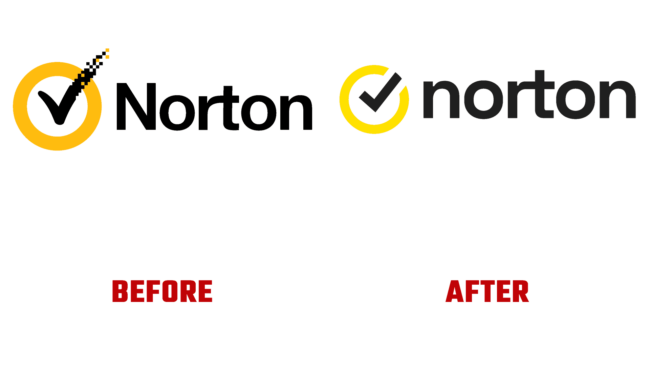 Norton Vorher und Nachher Logo (Geschichte)