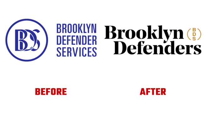 Brooklyn Defenders (BDS) Vorher und Nachher Logo (Geschichte)