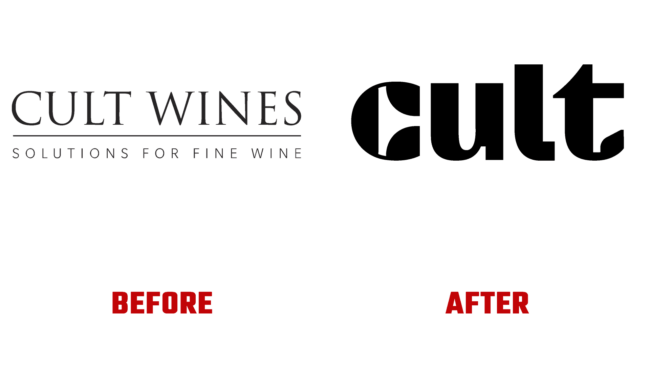 Cult Wines Vorher und Nachher Logo (Geschichte)