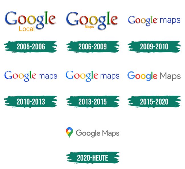 Google Maps Logo Geschichte