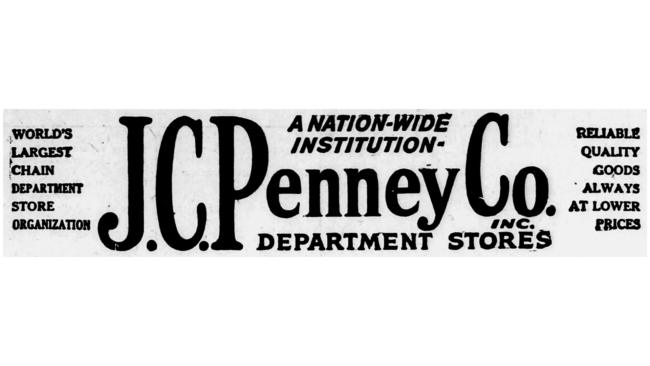 J.C. Penney Co., Incorporated Logo 1926-1929